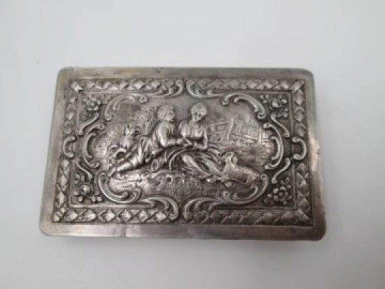 Antique box. 830 Sterling silver. Germany. End of the 19th century