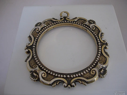 Antique frame. Sterling silver. Spain. Shells. Circa: 1960-1970