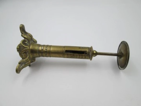 Candlestick brass letter scale. England. 19th century. Joseph & Edmond Ratcliff