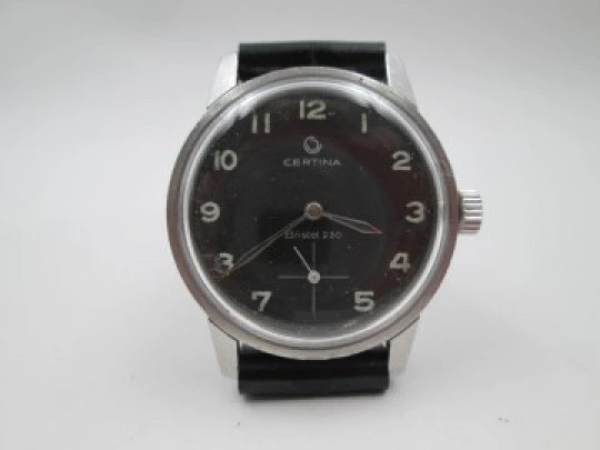 Certina Bristol 230. Stainless steel. Manual wind. Small second hand. 1970's