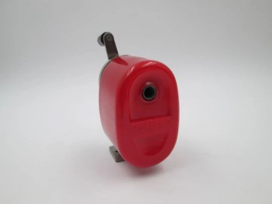 Hunt Bulldog school pencil sharpener. 1950s. Metal and plastic