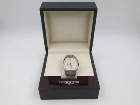 Longines Evidenza XL men's chronograph. Automatic. Stainless steel. Swiss made