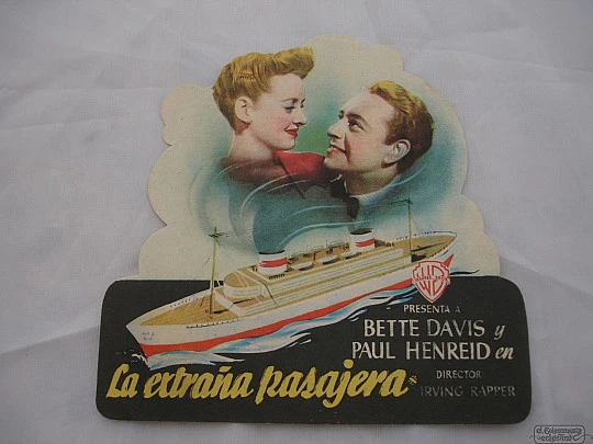 Now, Voyager. 1948. Bette Davis. Die-cut. Spain. Colour. Ad