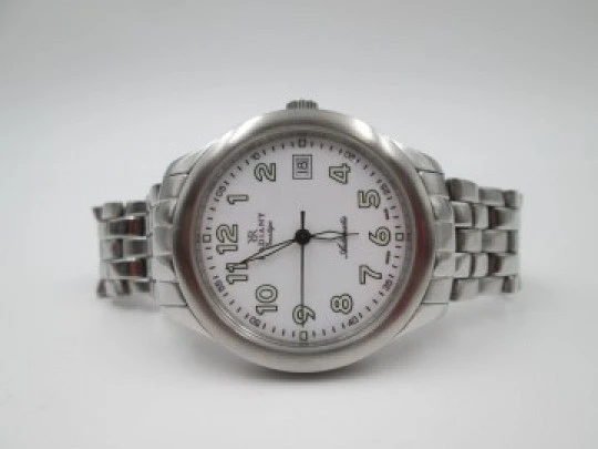 Radiant Prestige. Automatic. Calendar. Stainless steel. Bracelet. 2010's