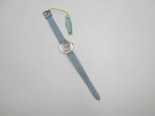 Reloj de pulsera mujer Exactus. Acero inoxidable. Cuerda manual. 1970. Suiza