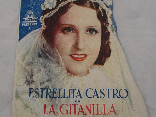 The gypsy girl. 1940. Estrellita Castro. Die-cut. Double. Colour