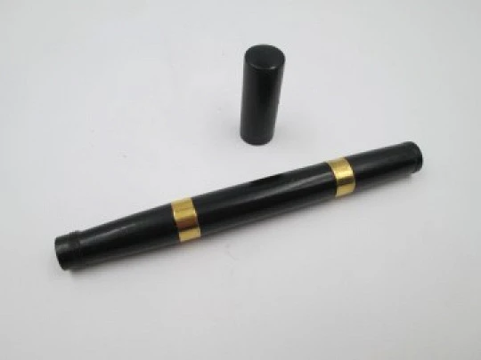 Watermans Ideal Safety Nº 1. Black hard rubber & 18k gold. Retractable nib. 1910's